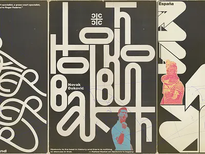 The Big Three branding concept design graphic illustration poster sport typography