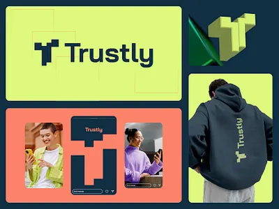 Trusty / Branding / Online Payment abstract animation architect architect logo bento design corporate branding corporate logo creative logo edgy logo logo logotype mark design online payment online payment option payment safe payment t logo tech logo technology technology logo