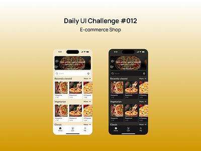 E-commerce Shop | #DailyUI #012 dailyui design e commerce figma mobile pizza shop ui ux