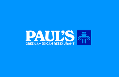 Paul's Restaurant blue burger columns diner food greek restaurant roanoke virginia