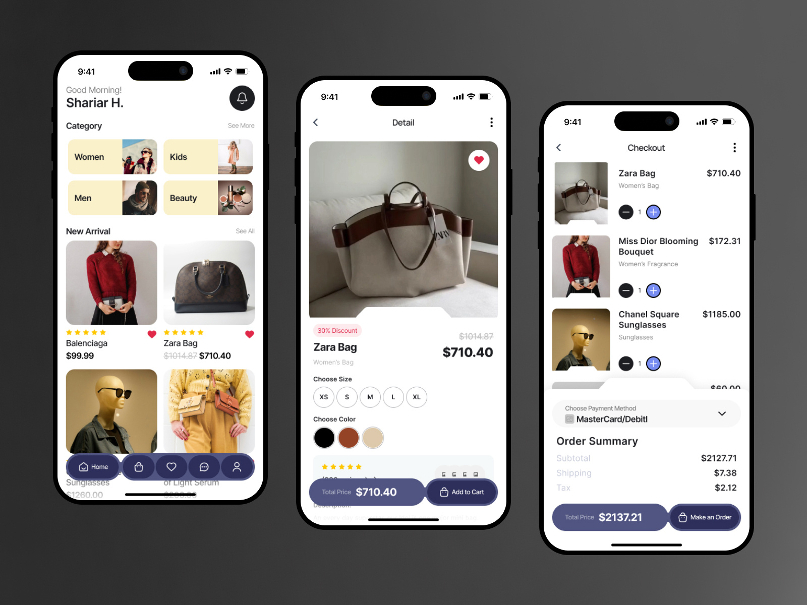 eShoping - online shopping app appdesign checkoutdesign cleandesign darkmode ecommerce figma illustration ios iphone mobileapp modernui shoppingapp ui uidesign ux uxdesign