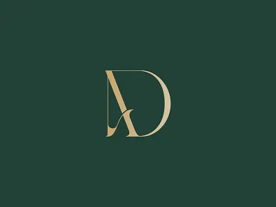 AD Monogram animation beauty brand brand identity branding design graphic design icon illustration letter logo logo design monochrome monogram smooth symbol typography vector