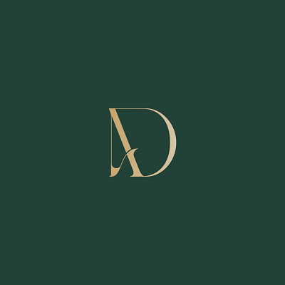 AD Monogram animation beauty brand brand identity branding design graphic design icon illustration letter logo logo design monochrome monogram smooth symbol typography vector