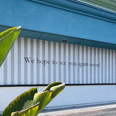 Hand painted signage for Summerfield Tea Bar - Rosemead, CA branding design environmental design hand painted los angeles sign painter sign graphics sign painter sign painting