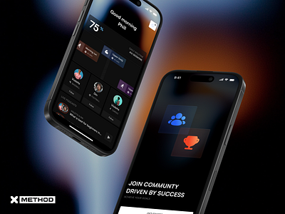 Fitness Tracking Application app darkmode dashboard design figma fitness glass healthcare mobile ui ux uxui