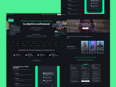 Platzi • Website figma product design website