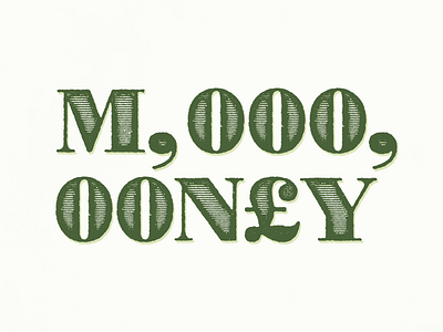 Money | Typographical Poster currency font graphics green money poster serif simple text typography