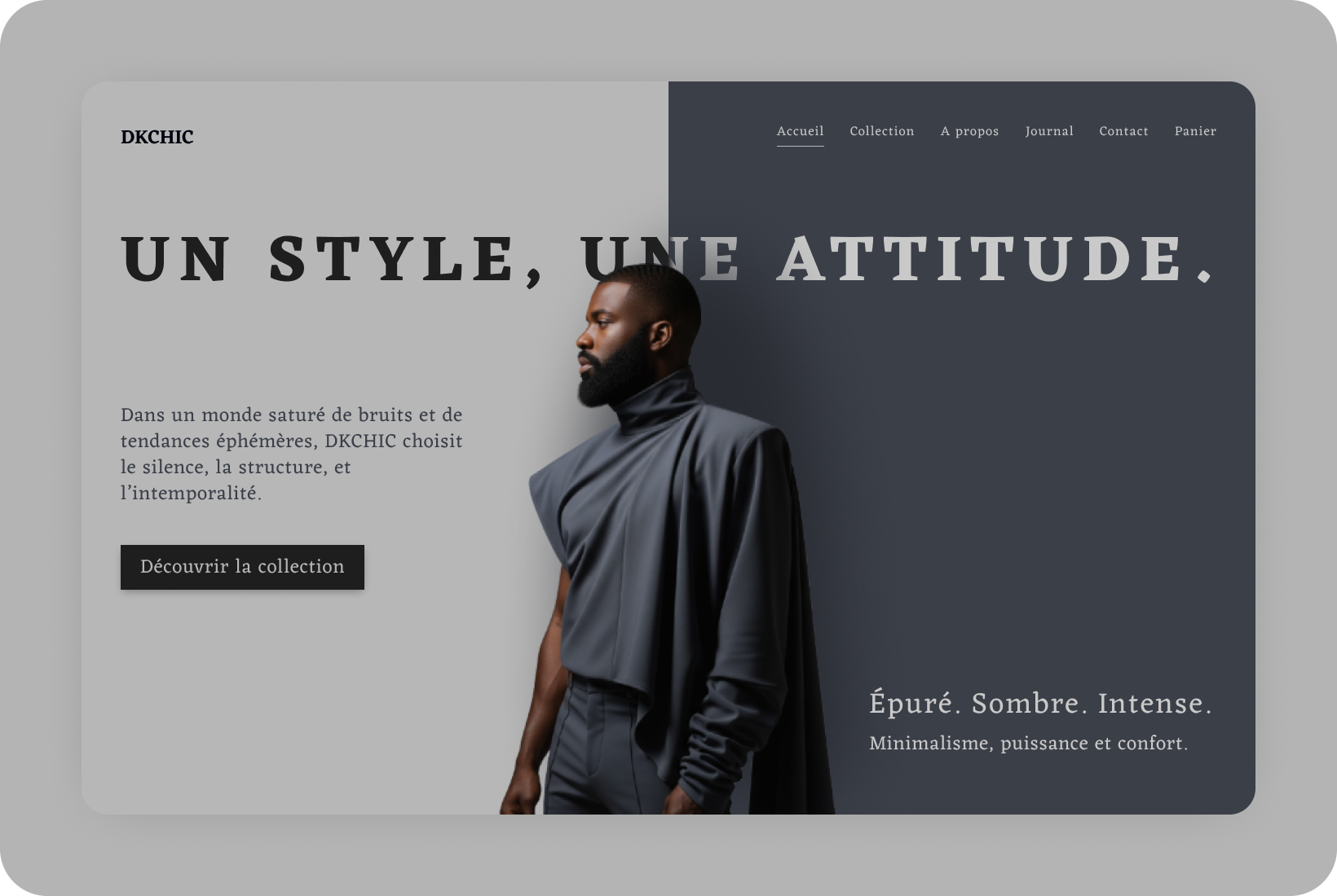 Example of Fashion Collection Landing DKCHIC