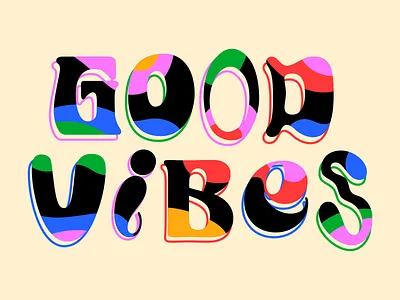 Good Vibes Only | Unsplash artwork colorful design digital illustration font graphic design illustration illustrator lettering vector vector illustration