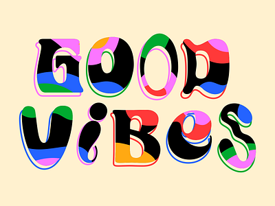 Good Vibes Only | Unsplash artwork colorful design digital illustration font graphic design illustration illustrator lettering vector vector illustration
