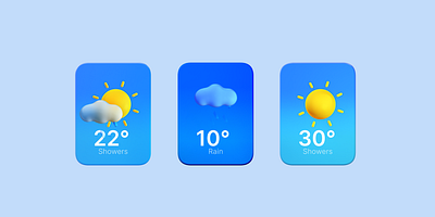 🌤️ Weather UI 3D - Motion Design in Spline 3d animation motion graphics spline ui user interface