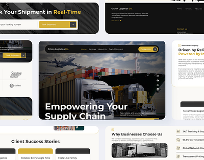 Orizon Logistics Co. | Website Design company design figma landing page ui ux website