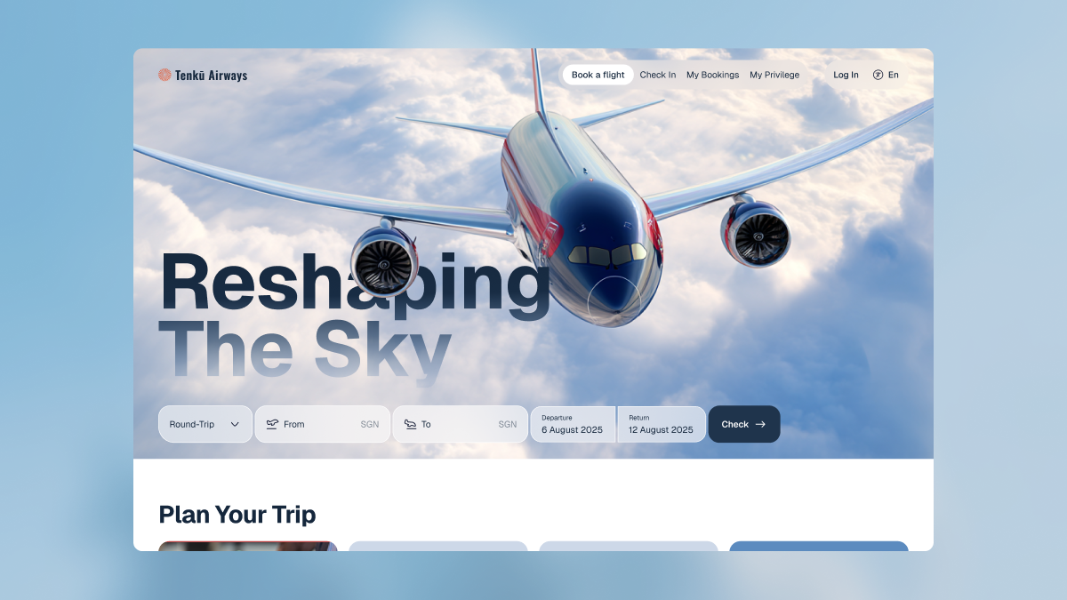 Airlines Landing page airlines landing page light theme marketing website