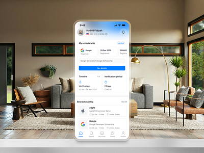 Scholarship Mobile App Design app minimal minimal design minimalis mobile mobile app scholarshipapp simple swiss ui