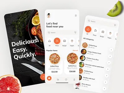 🍋 Foodpack - Mobile App | UX/UI Design | Web Design | Figma eb design figma illustrator photoshop saas service ui ui design user flow ux