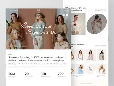 Jamel - Fashion E Commerce Web Design beauty clean clothing design e commerce fashion homepage landing page lookbook minimalist online store shop store style ui user interface web design website woman woman fashion