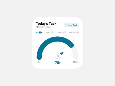 Task management panel card design icon illustrations management task ui web design widget