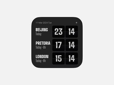 World Clock badges card design clock icon illustrations ui widget world time