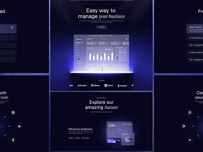Sales management saas Website design landing page motion graphics product product trending saas website sales management sales management saas website torivo ui ux uxui web design webpage website