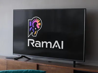 Identity Design - Ram AI ai branding brandmark colorful font design goat graphic design horns identity design illustration logo logo design logos logotype ram sports tech logo typography