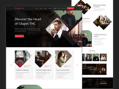 Chapel TNC - Church Website Template agency website business website design personal blog religious website riligious and spiritual templates webflow church template webflow template webflow templates