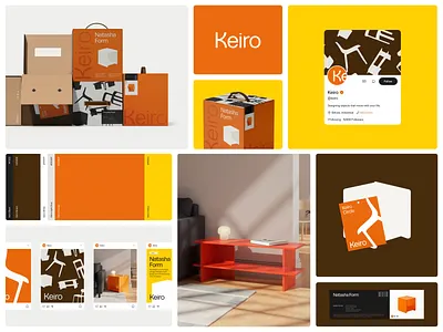Keiro - E-commerce Branding brand brand guidelines brand identity branding branding exploration branding identity clean design e commerce branding ecommerce branding illustration keiro kretya logo minimal