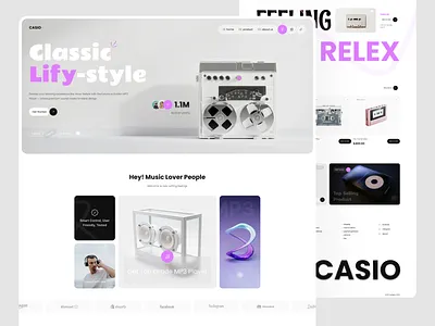 CASIO – Ecommerce Landing Page ecommerce ecommerce landing page landing page shopify ui uiux web design website website design