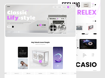 CASIO – Ecommerce Landing Page ecommerce ecommerce landing page landing page shopify ui uiux web design website website design