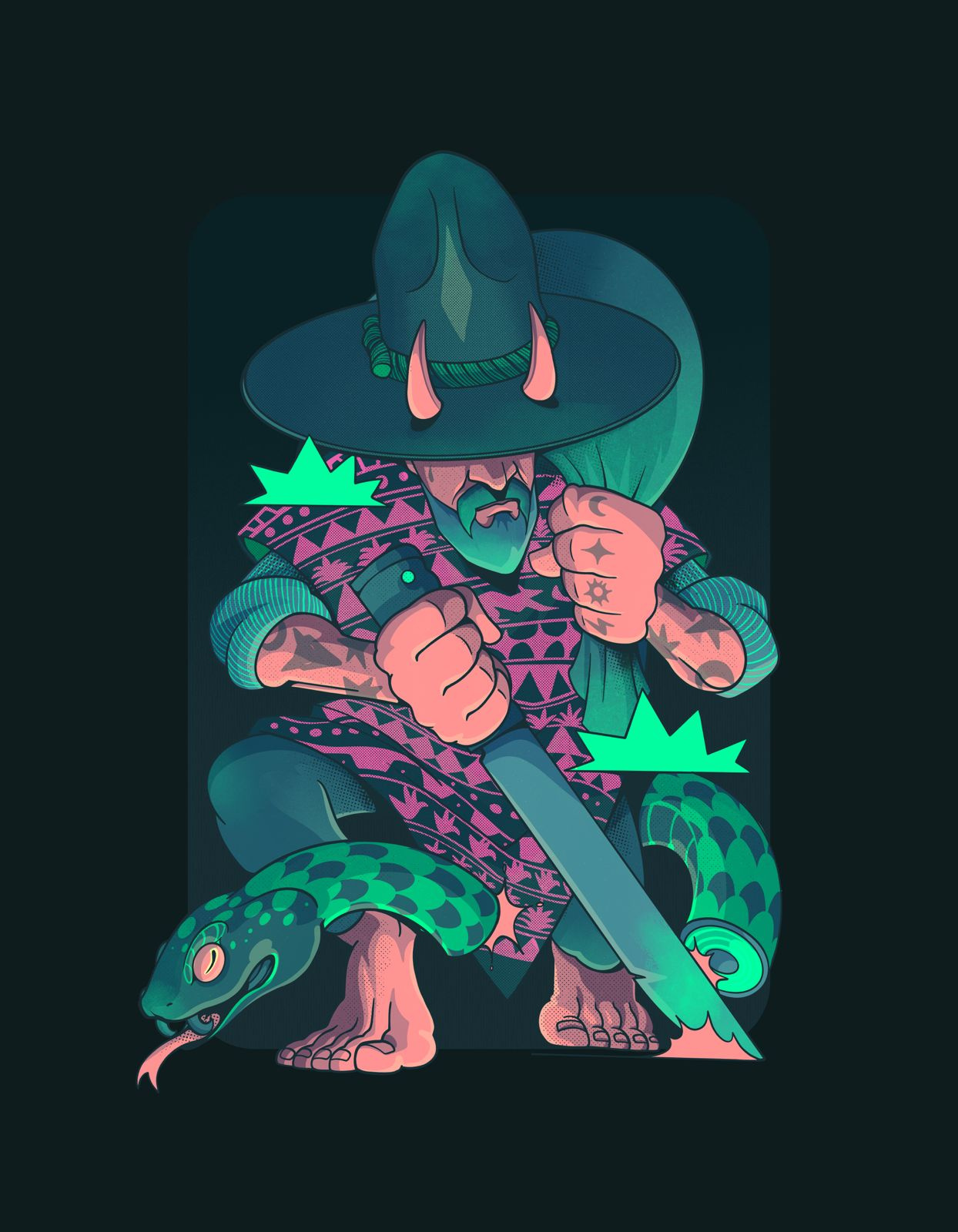 Shaman/print art design design character digital art graphic design illustration photoshop