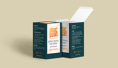 Packaging Đông trùng hạ thảo Mộc Quân