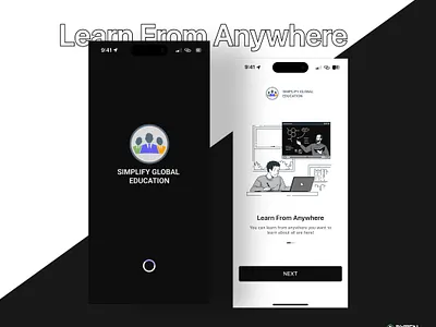 Learn From Anywhere – Smart Learning, Simplified dribbble edtechdesign elearning figma globallearning learningexperience learningplatform minimaldesign mobileappdesign onlineeducation ryven sgedesign studyapp uiux uxdesign