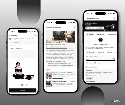 Smarter Learning on Mobile – UX-Driven Design appshowcase designinspo edtechdesign educationapp figmadesign learningexperience learningplatform minimalappdesign mobileappdesign modernui simplifyglobaleducation studentapp uiuxdesign userfirstdesign uxforeducation