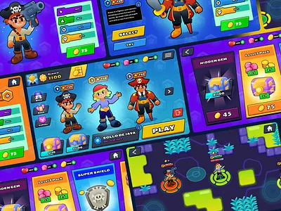 MOBA Game Design Concept Preview - Bravix character design game game design gradient illustration moba game mobile game ui