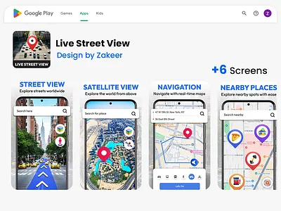 Live Street View App – Stunning Play Store Graphics