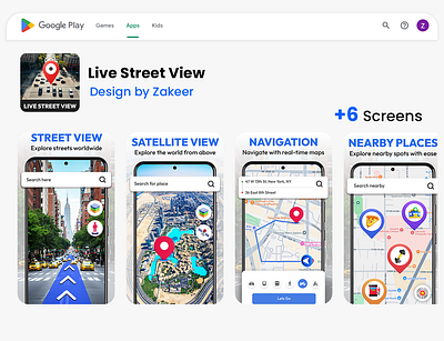 Live Street View App – Stunning Play Store Graphics