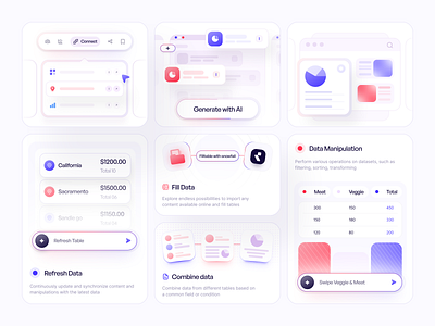 Spredix AI Website design - Bento cards ai bento design landing page saas ui user interface web webdesign website