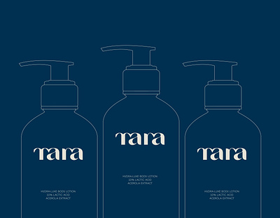 Tara Skincare brandidentity branding graphic design illustration logo monogram typography vector