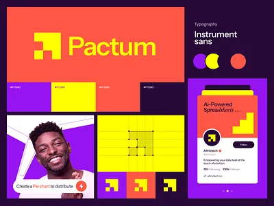 Pactum Branding WIP ai branding design landing page logo saas ui user experience user interface ux web webdesign website