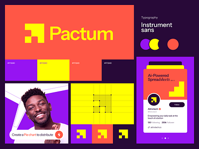 Pactum Branding WIP ai branding design landing page logo saas ui user experience user interface ux web webdesign website
