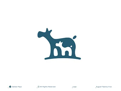 Mama Moose Logo concept animal baby branding canada care cute deer elk forest graphic design illustration logo minimal mom mountains nature negative space outdoors parent wild