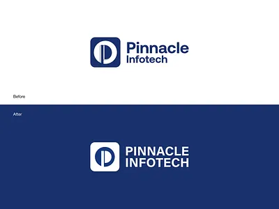 Pinnacle Infotech - redesign logo concept brand refresh branding future ready logo logo design logo redesign modern identity modern logo redesign logo smart design