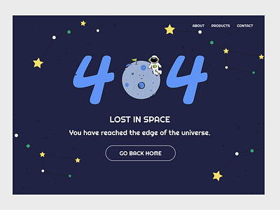 404 Page Design 404 404page dailyui008