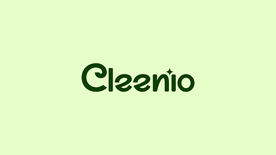 Cleenio - Mobile app branding branding clean cleaning services mobile app spark typograpgy