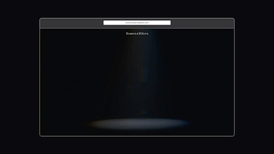Bowers & Wilkins - Website sample ui