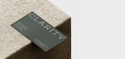 Clarity Software _ Brand sample branding