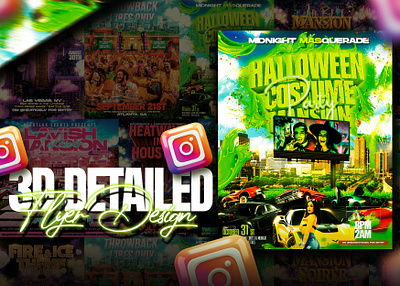 Flyer Design 3d designs 3d flyer 3d girls 3d text detailed flyer flyer flyer designs free psd template gfx habib gfx habib flyer halloween party flyer night party flyer party flyer rooftop party flyer