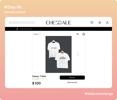DailyUI 096 - Currently In Stock dailyui096 dailyuichallenge design ui uiux ux