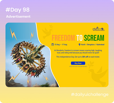 DailyUI 098 - Advertisement dailyui098 dailyuichallenge design ui uiux ux