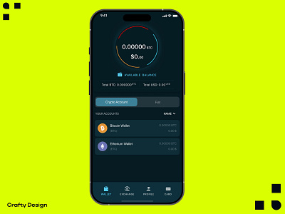 Crypto Mobile App app crypto figma graphic design ui ux