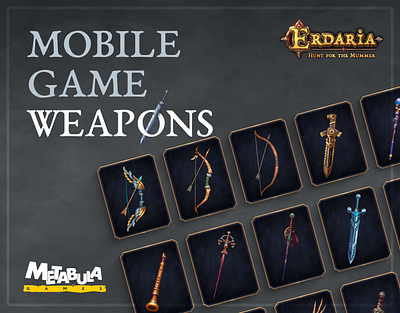 Medieval & Fantasy Weapons 2d game art 2d weapons game art game weapons graphic design mediveal weapons weapons